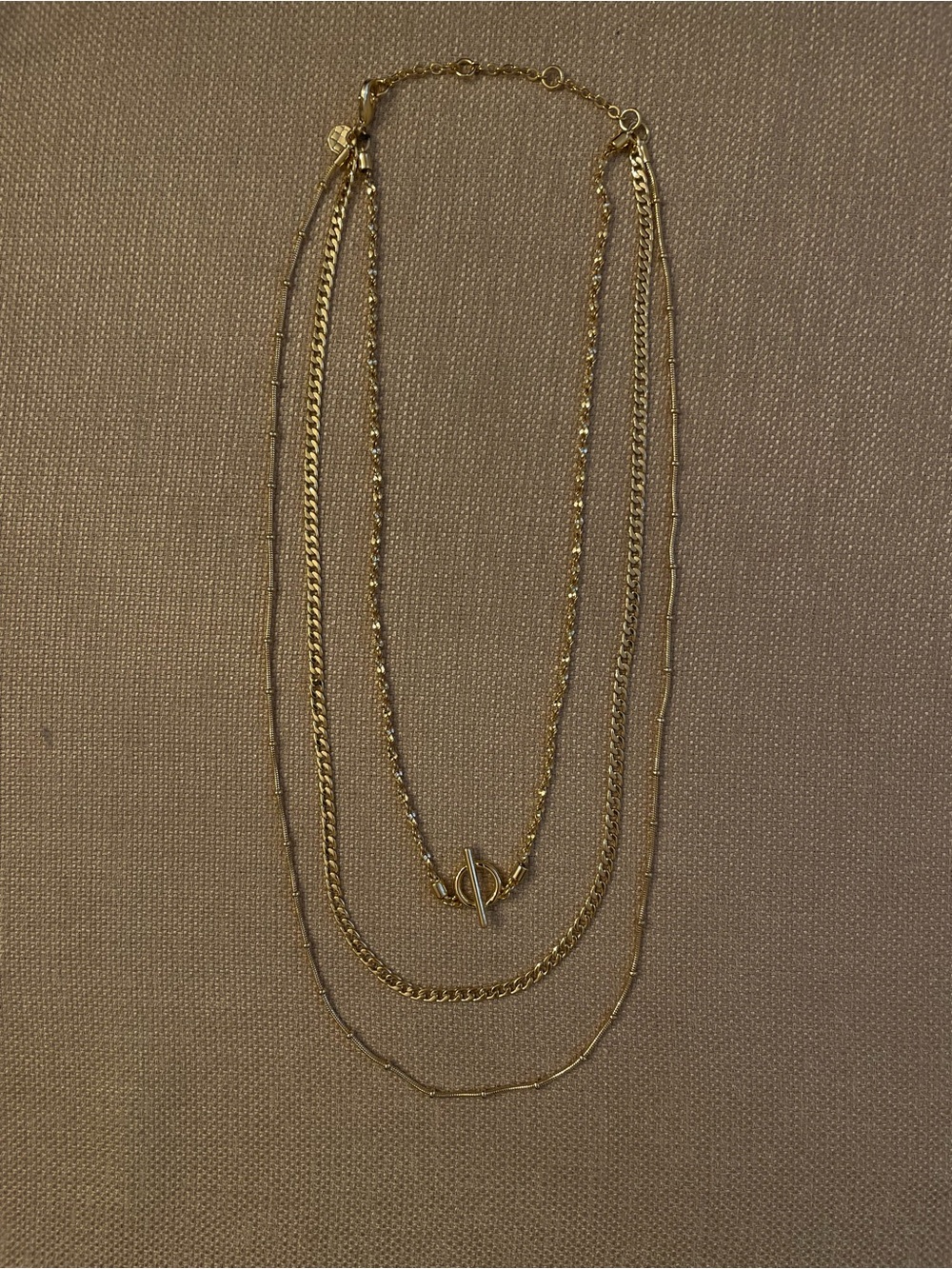Talbots Gold Tone Necklace 19-22" - Picture 3 of 5